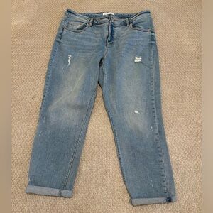 LOFT Light Wash Crop Jeans, Size 31/12